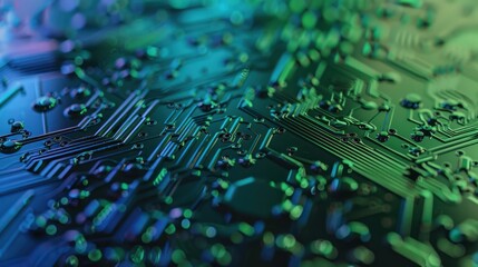 Canvas Print - Close-up of a Circuit Board