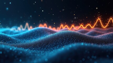 Colorful seismograph data pattern for earthquake detection technology