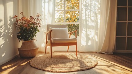 Sticker - Cozy Sunlit Reading Nook