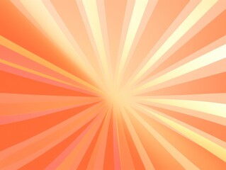 Sun rays background with gradient color, peach and gold, vector illustration