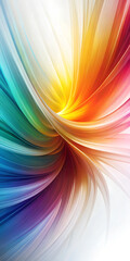 Wall Mural - a dynamic and colorful abstract spiral