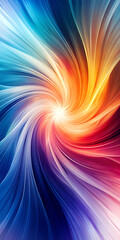 Leinwandbilder - a dynamic and colorful abstract spiral