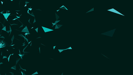 Poster - Abstract background with connecting dots and lines. Network connection structure. Data technology and scientific illustration. Plexus effect. 3D vector illustration