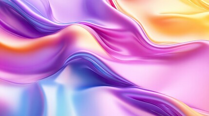 Poster - Abstract 3D design with colorful fluid waves, creating a dynamic and eye-catching visual, perfect for modern backgrounds.