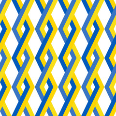 ukraine flag rhombus pattern background. vector illustration