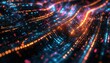 © AiAbstract - Illuminated Quantum Computing Core Generating Abstract Data Patterns