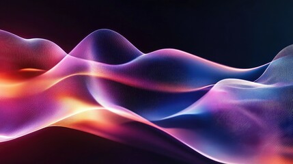 Poster - Abstract dynamic wave design with sleek curves and gradients, creating a modern and engaging visual effect for tech and creative projects.