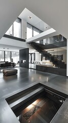 Sticker - Modern House Interior Design with Minimalist Features