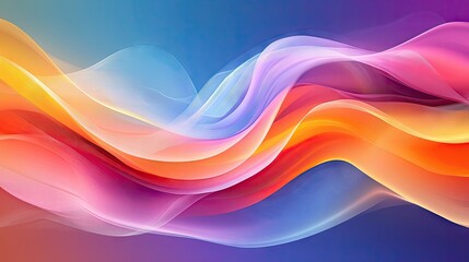 Poster - Abstract dynamic waves with a modern touch, showcasing flowing curves and vibrant colors for a visually stunning and up-to-date design