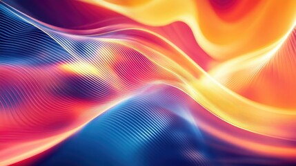 Wall Mural - Abstract modern wave background with energetic lines and smooth transitions, offering a sophisticated and dynamic look for digital and print content.