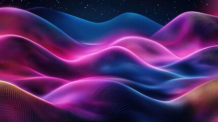Poster - Abstract modern wave background with energetic lines and smooth transitions, offering a sophisticated and dynamic look for digital and print content.
