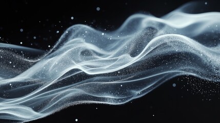 Canvas Print - Abstract Flowing Smoke Art