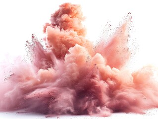 Wall Mural - splash explosion of powder with freeze on a white background