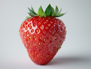 Wall Mural - strawberry on a white background