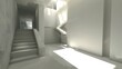 © Molang Visual - Modern Minimalist Staircase Design in White Interior