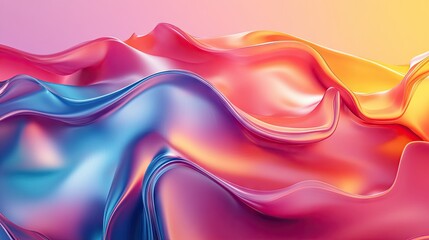 Poster - Colorful, moving abstract background with a dynamic effect, showcasing fluid patterns and gradients for use in creative design templates.