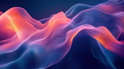 Poster - Contemporary dynamic wave design with fluid motion and vibrant gradients, providing a stylish and modern backdrop for creative and tech visuals.