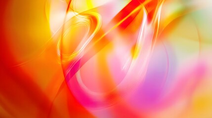 Poster - Abstract background with vibrant red, yellow, and pink colors.