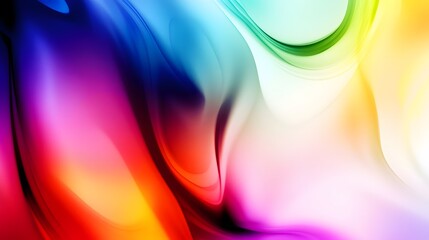 Poster - Abstract colorful background with smooth gradients and fluid shapes.