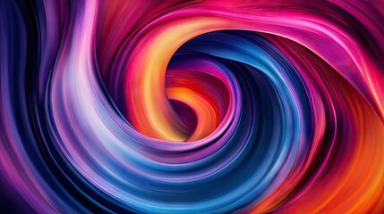 Poster - Dynamic abstract background with vibrant, swirling colors and fluid motion, ideal for creating eye-catching design templates.
