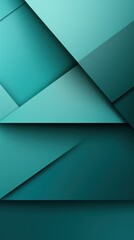 Teal background with geometric shapes and shadows, creating an abstract modern design for corporate or technology-inspired designs with copy 