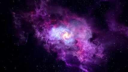 Wall Mural - moving nebulas space travel hyperlapse floating through galaxy stars planet universe cosmic travel o