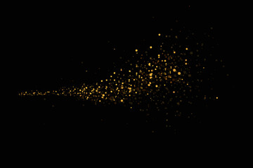 Aufkleber - Christmas light effect.Glitter effect of particles. Vector sparkles on a transparent background Sparkling magical dust particles.The dust sparks and golden stars shine with special light.