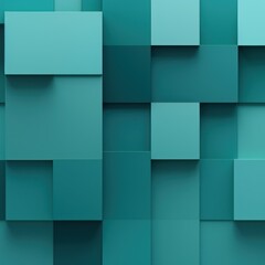 Teal minimalistic geometric abstract background with seamless dynamic square suit for corporate, business, wedding art display products blank 