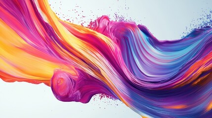 Poster - Moving and blending colorful abstract design, featuring dynamic effects that enhance the visual appeal of design templates.