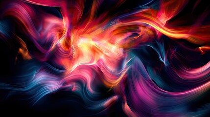 Poster - Moving and blending colorful abstract design, featuring dynamic effects that enhance the visual appeal of design templates.