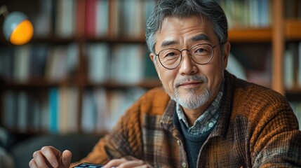 Wall Mural - Portrait of a Smiling Senior Man