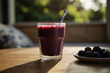 Poster - smoothie with berries