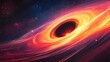 © munawaroh - A vibrant depiction of a black hole surrounded by swirling cosmic matter.