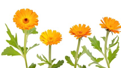 Calendula isolated on white