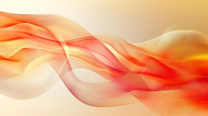 Aufkleber - Abstract Orange and Yellow Waves