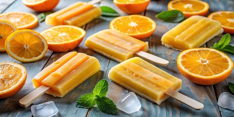 Orange Popsicle Summer Treat, Popsicle, Orange, Summer