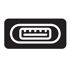 Poster - usb port glyph icon