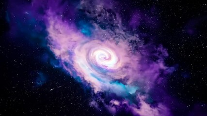 Wall Mural - moving nebulas space travel hyperlapse floating through galaxy stars planet universe cosmic travel o