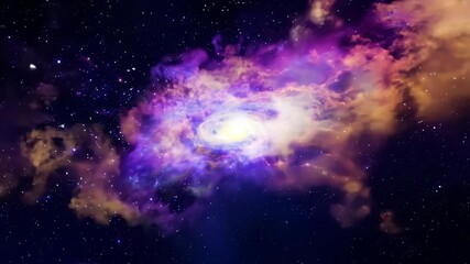 Wall Mural - moving nebulas space travel hyperlapse floating through galaxy stars planet universe cosmic travel o