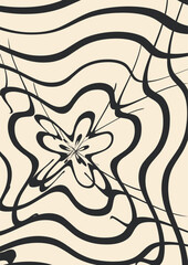 Wall Mural - WAVY LINE SEAMLESS ABSTRACTS PATTERN BACKGROUND VECTOR