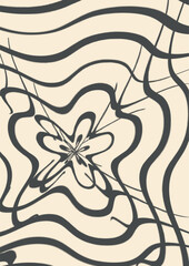 Wall Mural - WAVY LINE SEAMLESS ABSTRACTS PATTERN BACKGROUND VECTOR