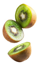 kiwi fruit on white background