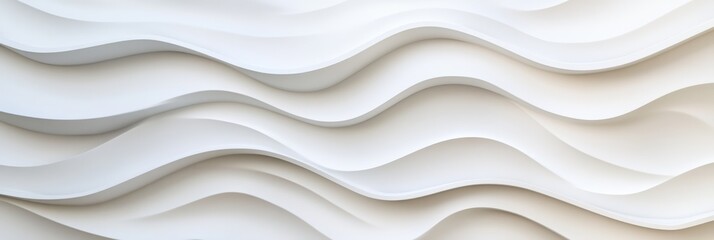 Poster - This beautifully elegant abstract background features textured white waves, making it ideal for elevating vintage woodinspired designs across a variety of different settings and environments