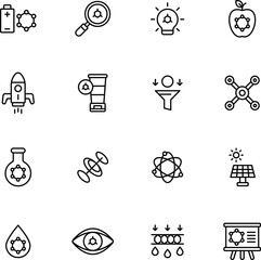 set of NANOTECHNOLOGY icons
