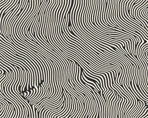 Poster - Line art illustration featuring a striped pattern suitable for background wallpaper design