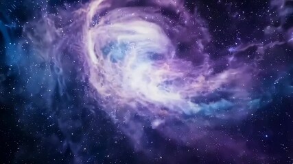 moving nebulas space travel hyperlapse floating through galaxy stars planet universe cosmic travel o