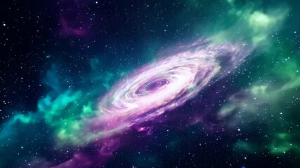 Wall Mural - moving nebulas space travel hyperlapse floating through galaxy stars planet universe cosmic travel o