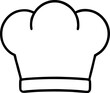 © Designfly - Simple Black And White Chef Hat Icon Isolated On White Background For Culinary And Cooking Illustrations