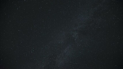 Wall Mural - Time-lapse of the Milky Way moving across the night sky. Captures the mesmerizing motion of stars and cosmic detail in a clear, dark sky.