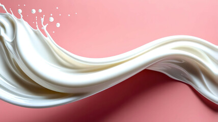 Wall Mural - Abstract background of cream waves